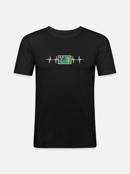 Irish Ireland Dublin Flag - Men's Slim Fit T-Shirt - black