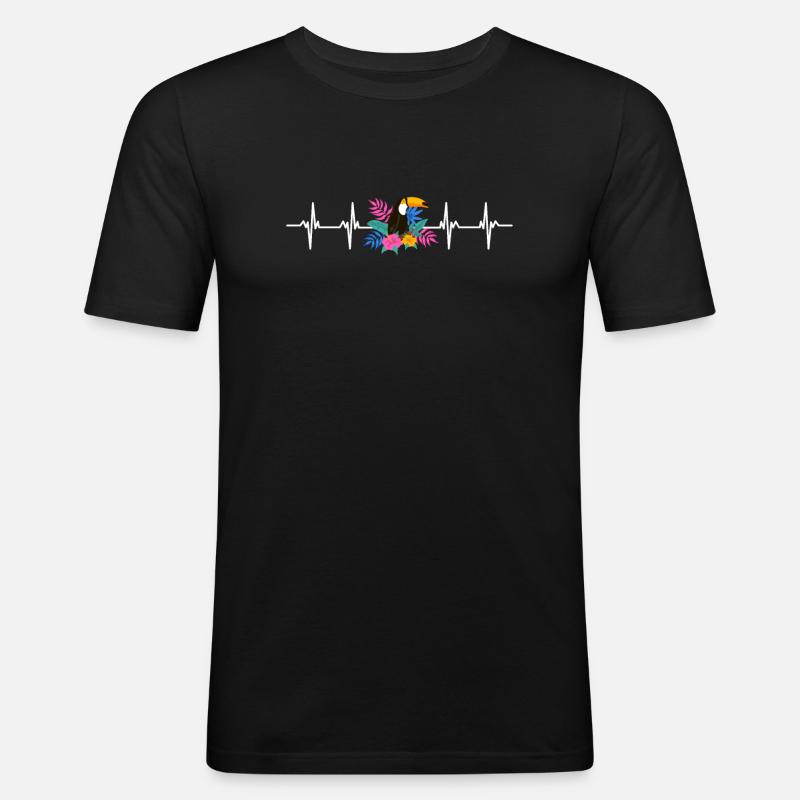 Save The Rainforest - Männer Slim Fit T-Shirt - Schwarz