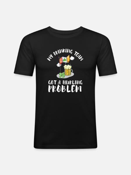 Irish Dublin Hurling - Men's Slim Fit T-Shirt - black