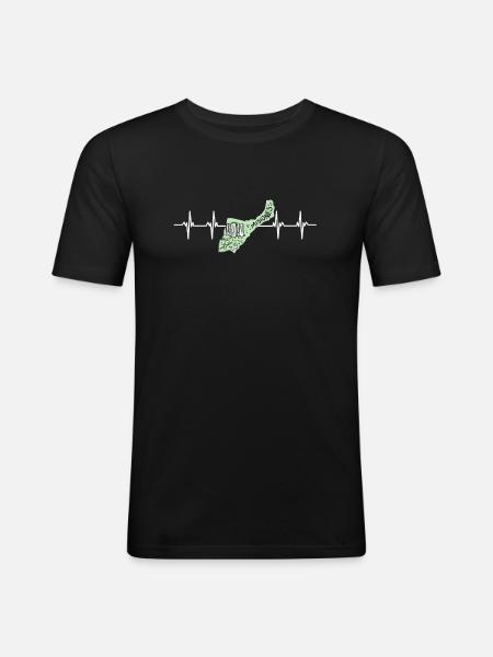Argentina Flag Misiones - Men's Slim Fit T-Shirt - black