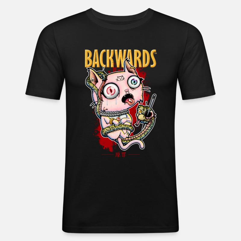 ORIGINAL OHNE - Männer Slim Fit T-Shirt - Schwarz