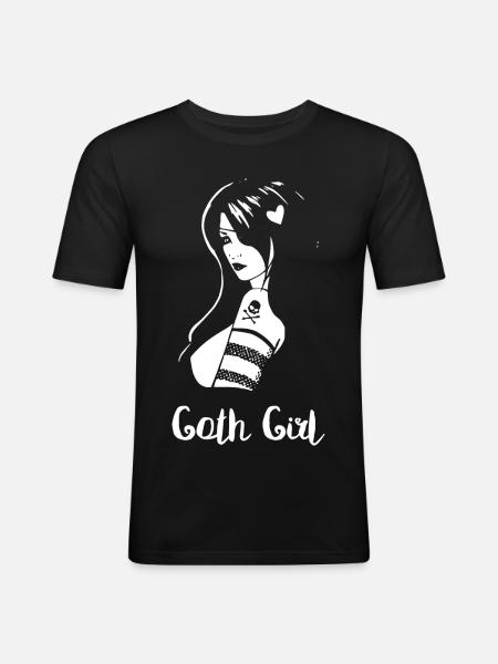 Goth Girl - Men's Slim Fit T-Shirt - black
