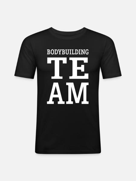 Équipe de musculation - T-shirt près du corps Homme - noir