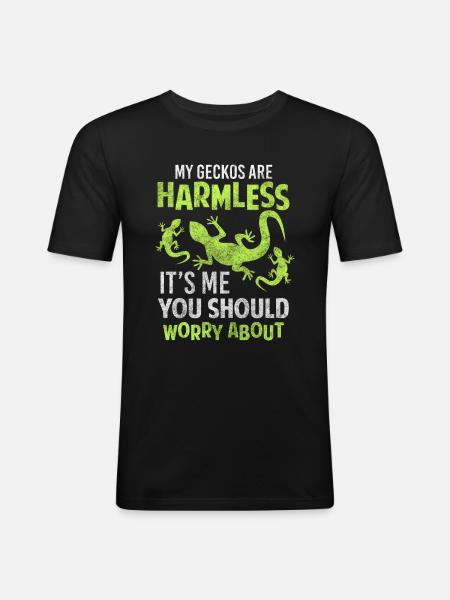 Reptiles, Tropics, Terrariums, Terraristics - Men's Slim Fit T-Shirt - black