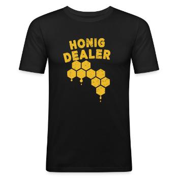 Beekeepers beekeepers gift idea - Men's Slim Fit T-Shirt - black - Front - Nik (191cm)