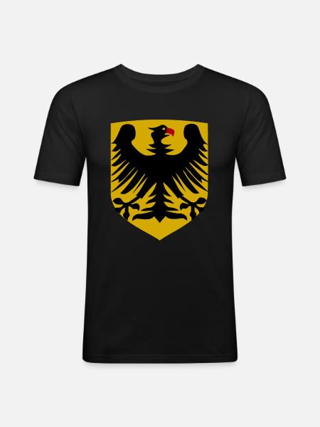 At home in beautiful Germany - Men's Slim Fit T-Shirt - black