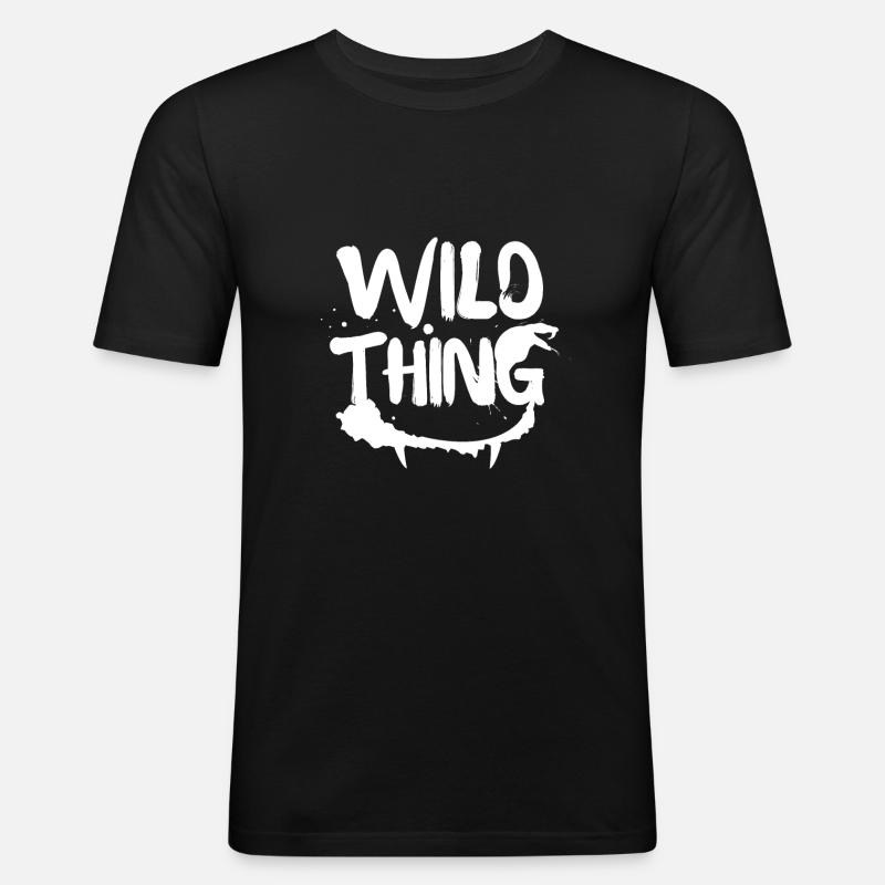 Reptil - Männer Slim Fit T-Shirt - Schwarz