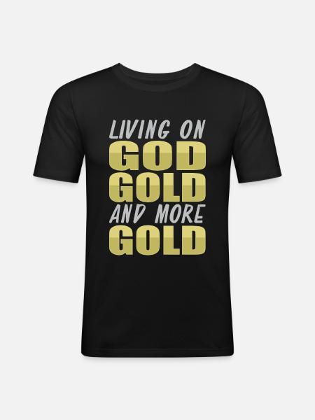 Gold Mining Gold Mine - Men's Slim Fit T-Shirt - black