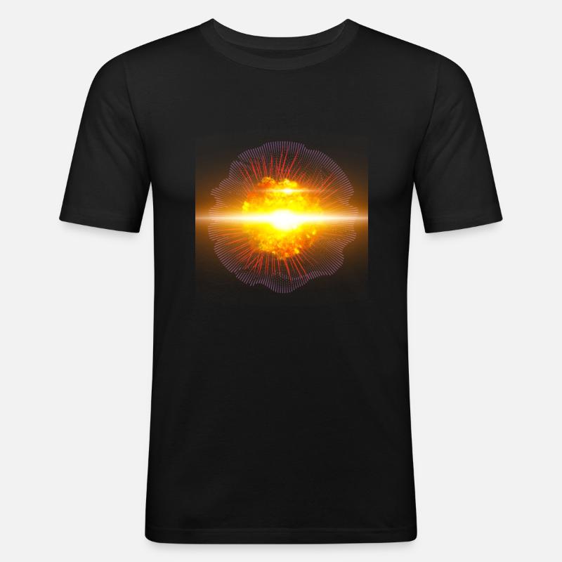 Supernova - Solar Explosion - Men's Slim Fit T-Shirt - black