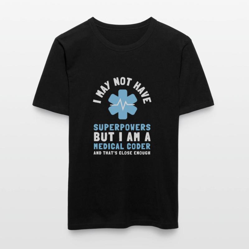 Codage du codeur médical VA Nurse et codage clinique T-shirt près du corps Homme