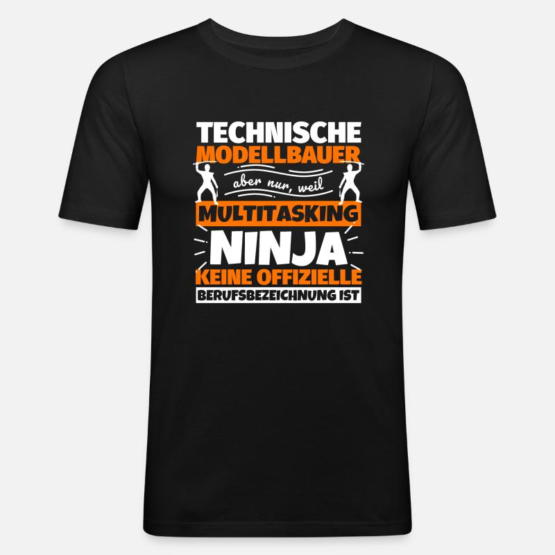 Technische Modellbauer - Männer Slim Fit T-Shirt - Schwarz