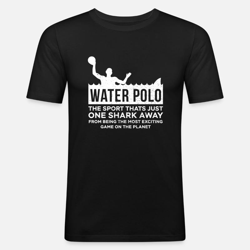 Water Polo - Männer Slim Fit T-Shirt - Schwarz
