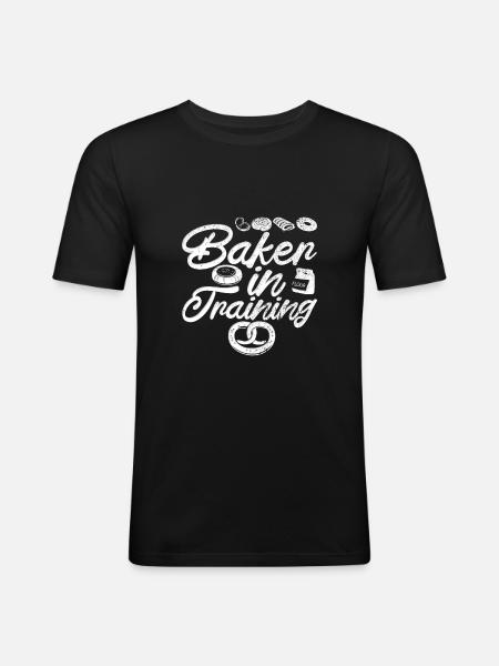 Baker apprentice - Men's Slim Fit T-Shirt - black