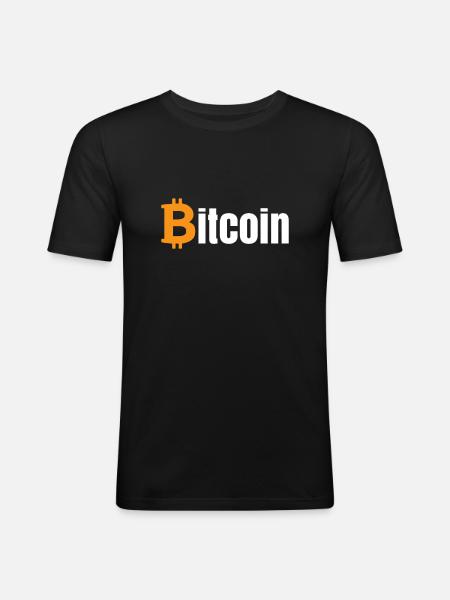 Bitcoin - Men's Slim Fit T-Shirt - black