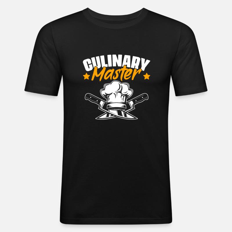 Culinary Master Fun Professional Cooking - Men's Slim Fit T-Shirt - black