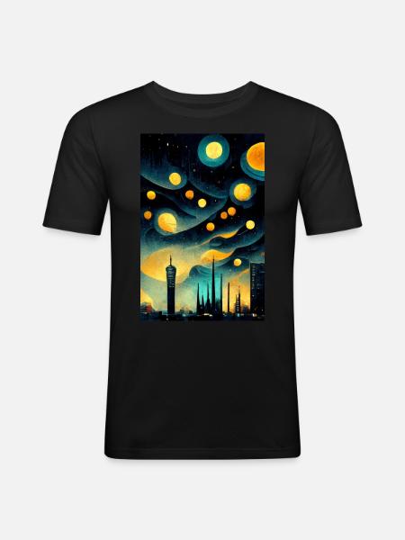 The Star-Rich Future - Men's Slim Fit T-Shirt - black