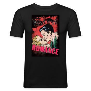 VINTAGE ROMANCE 4 By Yume Origins - Men's Slim Fit T-Shirt - black - Front - Nik (191cm)