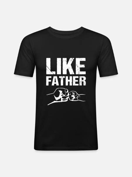 Comme Père Comme Fils - T-shirt près du corps Homme - noir