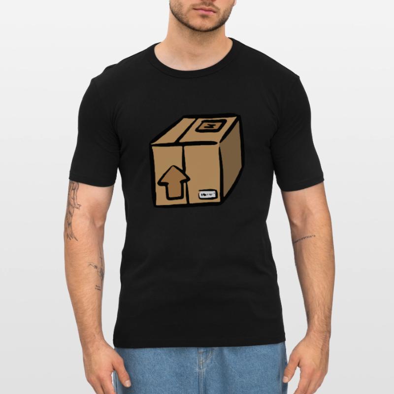 Parcel Post Dispatch Logistics Parcel delivery man Men's Slim Fit T-Shirt