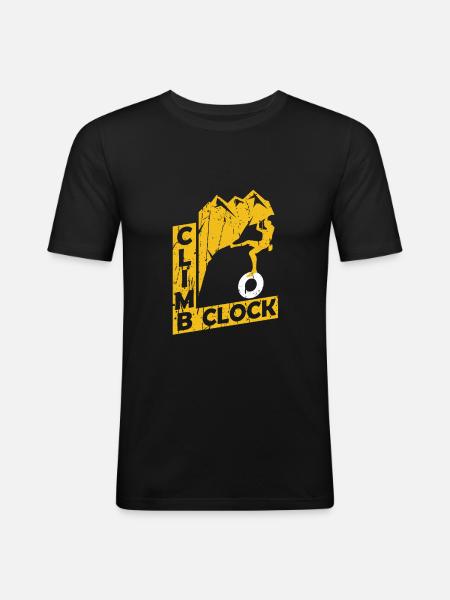 Climbing Mountaineering Climbers - Men's Slim Fit T-Shirt - black