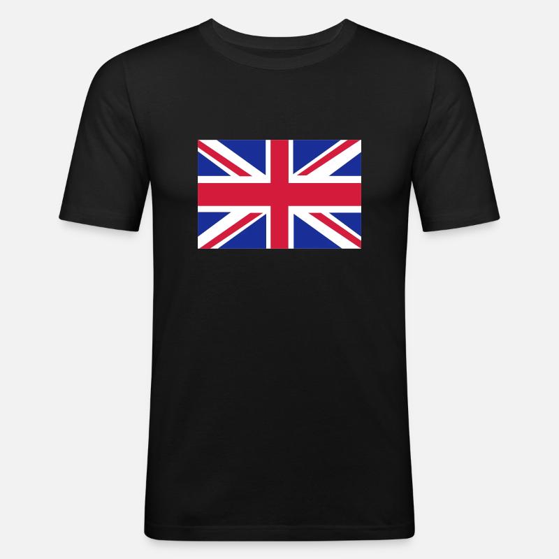 British Flag - Men's Slim Fit T-Shirt - black