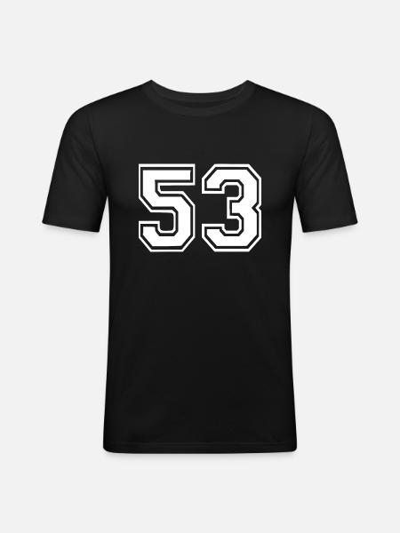 53 - Men's Slim Fit T-Shirt - black