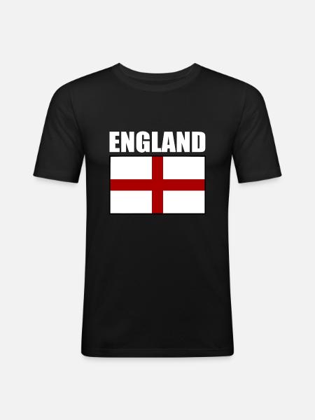 England - Men's Slim Fit T-Shirt - black