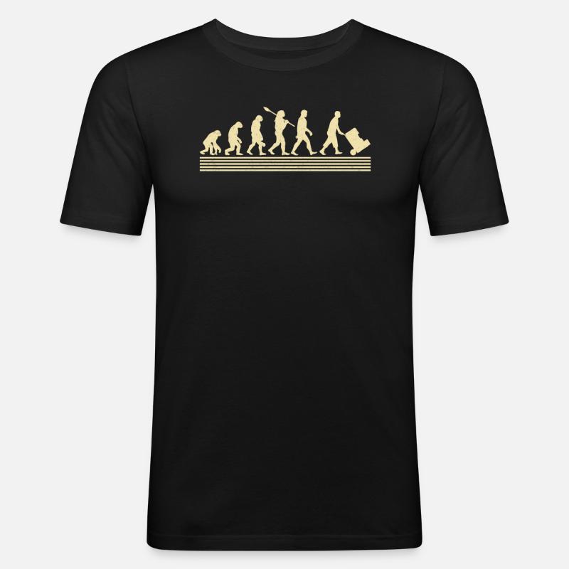 Évolution logisticienne - T-shirt près du corps Homme - noir