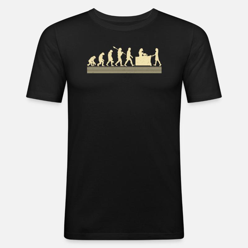 Évolution de la caisse - T-shirt près du corps Homme - noir