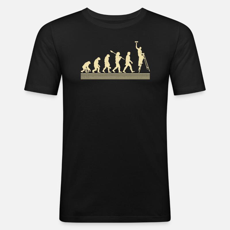 Painter evolution - Men's Slim Fit T-Shirt - black