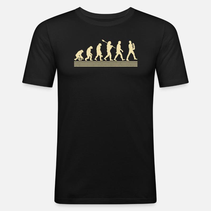 Lebanese evolution - Men's Slim Fit T-Shirt - black