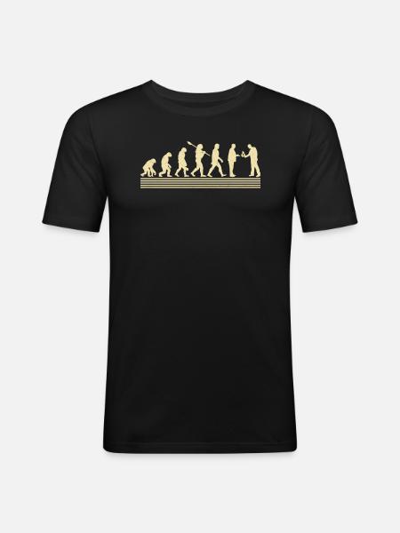 Banker evolution - Men's Slim Fit T-Shirt - black