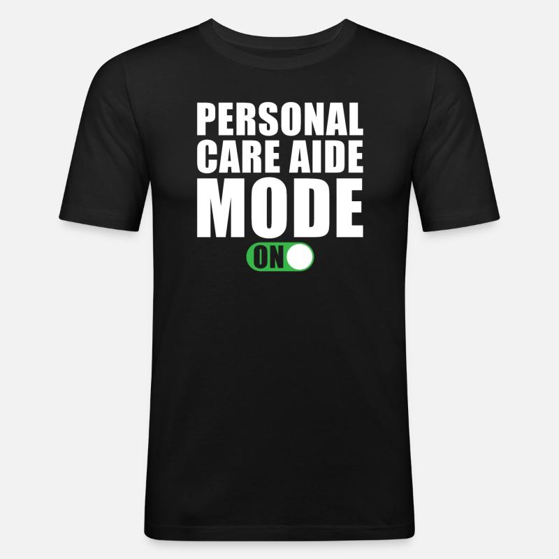 Nursing Assistant Mode On - Men's Slim Fit T-Shirt - black