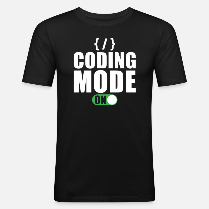 Cadeau de programmeur développeur codeur - T-shirt près du corps Homme - noir