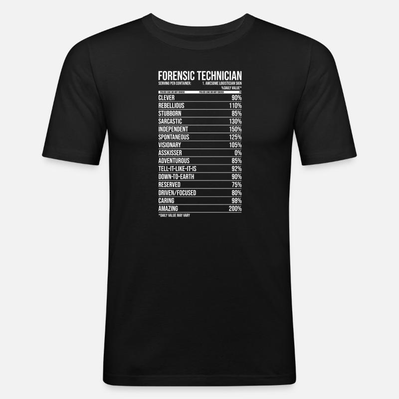 Forensic Technician - Men's Slim Fit T-Shirt - black