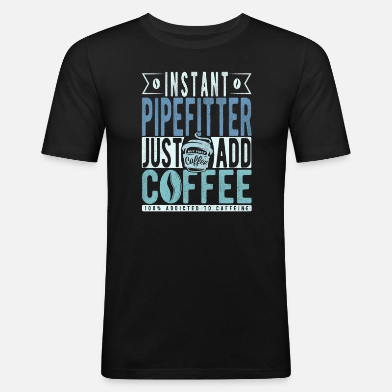 Installer coffee saying - Men's Slim Fit T-Shirt - black