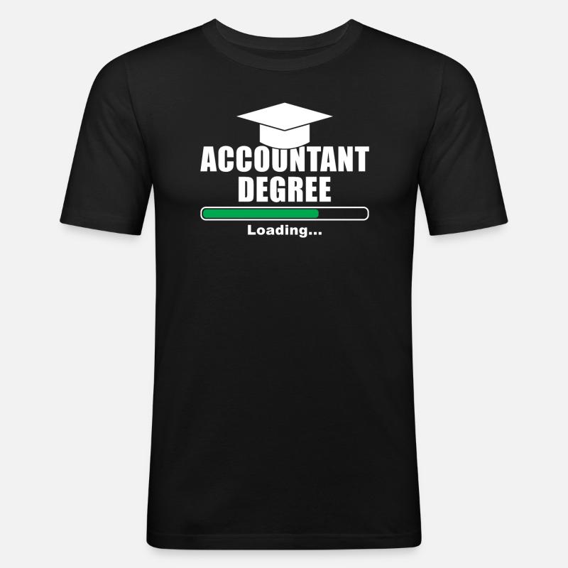 Formation comptable charges comptables - T-shirt près du corps Homme - noir