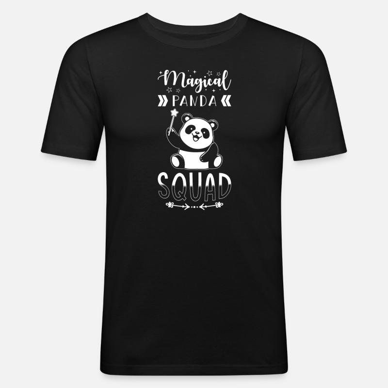 Panda Group Magic Panda Squad - T-shirt près du corps Homme - noir