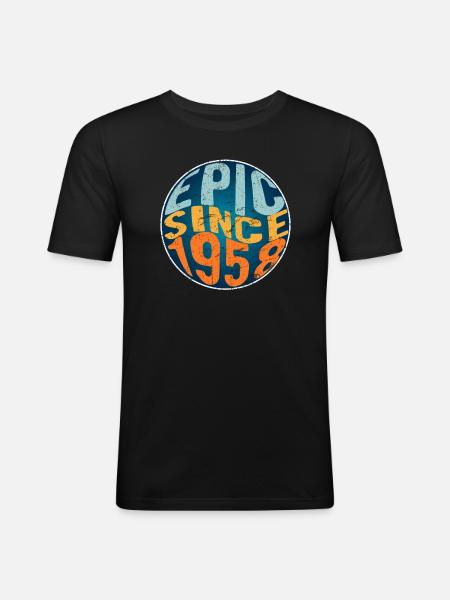 Epic since 1958 - Men's Slim Fit T-Shirt - black