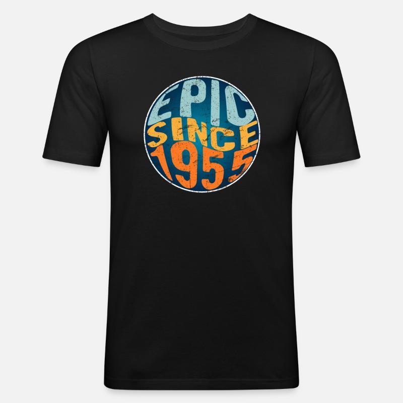 Episch Seit 1955 - Männer Slim Fit T-Shirt - Schwarz