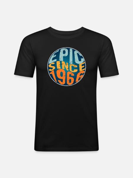 Epic since 1966 - Men's Slim Fit T-Shirt - black