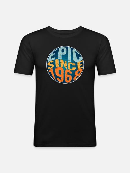 Epic since 1968 - Men's Slim Fit T-Shirt - black