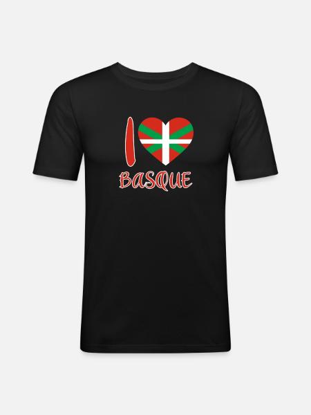 Basque Country Basque Flag - Men's Slim Fit T-Shirt - black