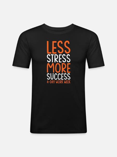 4 days a week - Men's Slim Fit T-Shirt - black