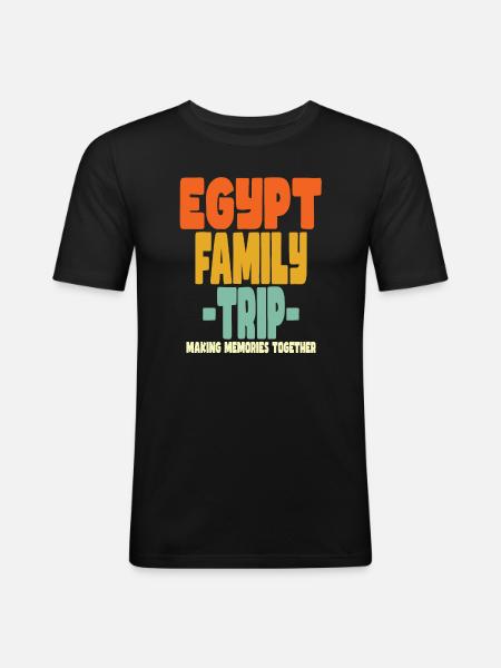 Egypt Family Trip Holidays - Men's Slim Fit T-Shirt - black