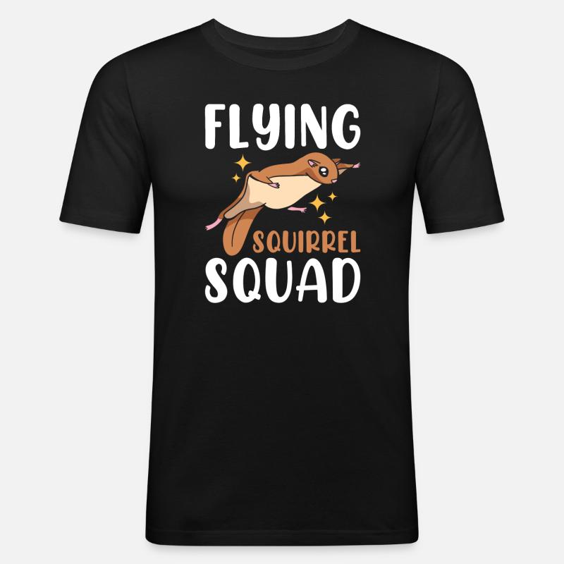 Flying Squirrel Squad - Men's Slim Fit T-Shirt - black