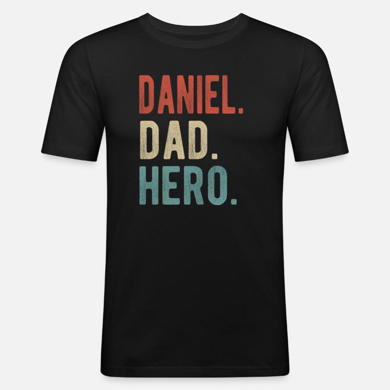 Daniel Papa Held - Männer Slim Fit T-Shirt - Schwarz