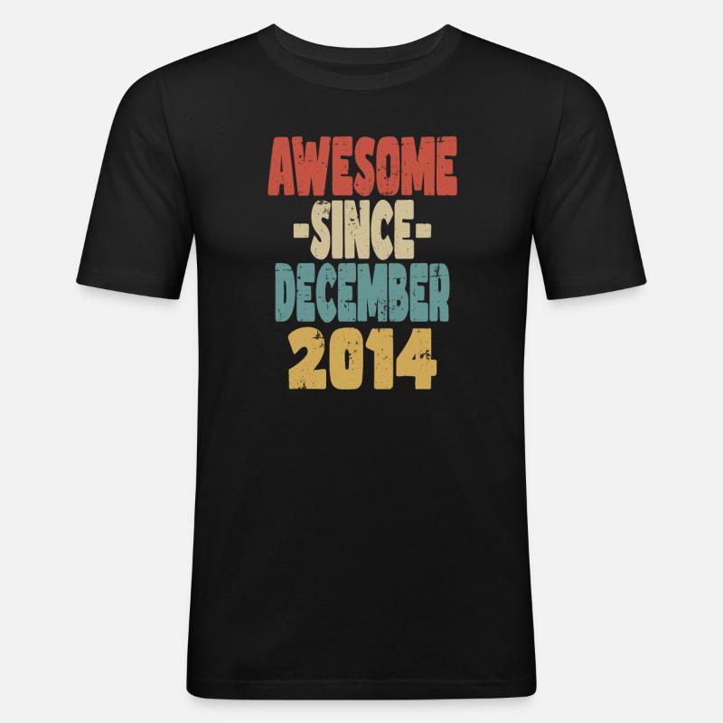 Fantastischer Dezember 2014 - Männer Slim Fit T-Shirt - Schwarz