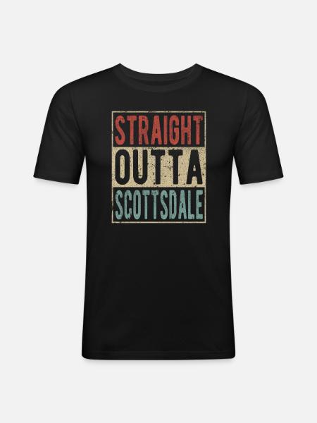 Direkt aus Scottsdale - Männer Slim Fit T-Shirt - Schwarz