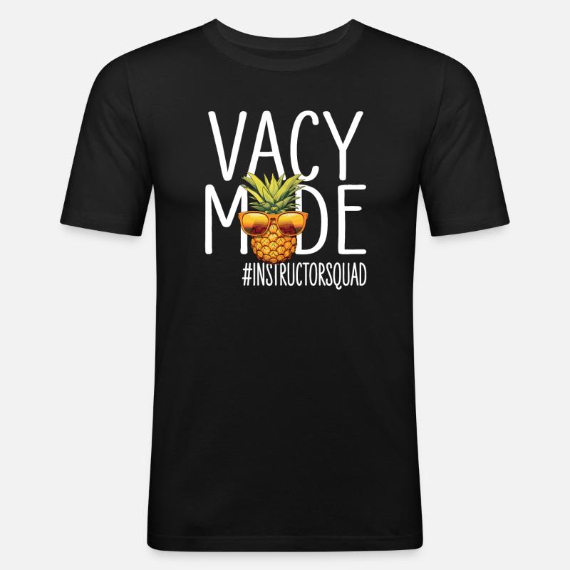Instructeur Vacances Vacy Mode Instructeurescouade - T-shirt près du corps Homme - noir